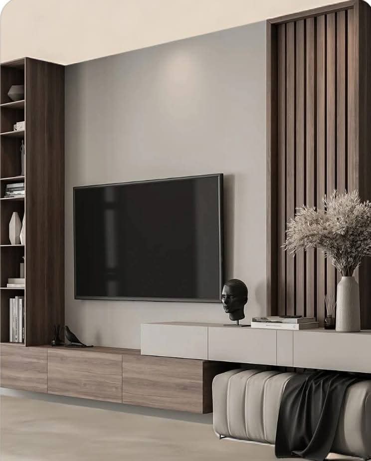 Entertainment wall with modern design